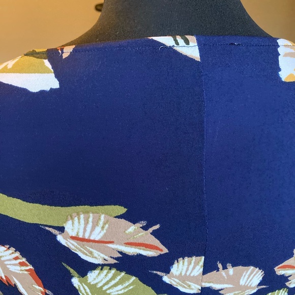 MSK floral, 3/4 sleeve A line dress, size petite small - Picture 7 of 12